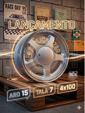 JOGO DE RODA BINNO ARO 15 R720 - Imagem 2