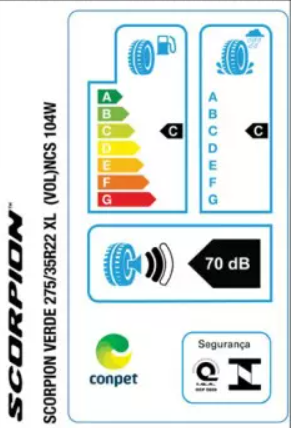 PNEU 275/35R22 104W PIRELLI SCORPION VERDE - Imagem 2