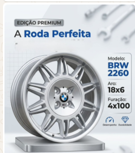 JOGO DE RODA BMW M3 STYLE 39 ARO 18 BRW2260